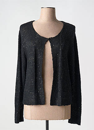 Gilet manches longues noir MARBLE pour femme