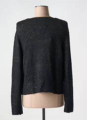 Gilet manches longues noir MARBLE pour femme seconde vue