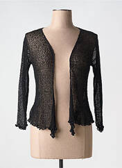 Gilet manches longues noir MARBLE pour femme seconde vue