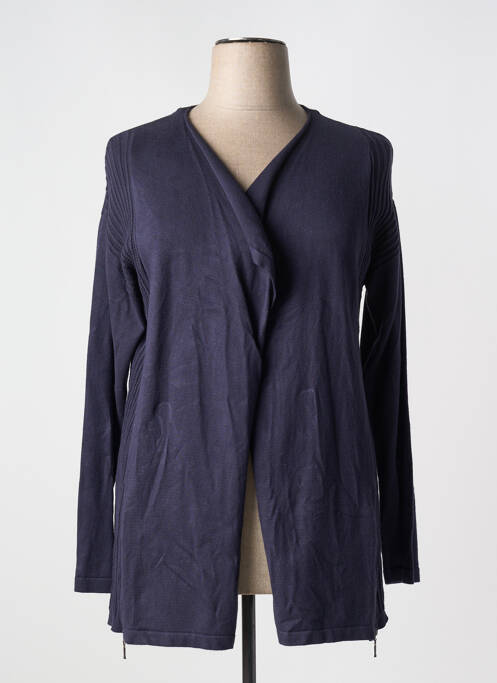 Gilet manches longues bleu FRANK WALDER pour femme