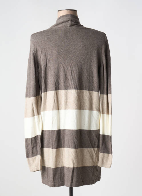 Gilet manches longues marron FRANK WALDER femme