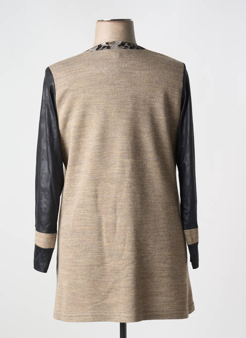 Gilet manches longues marron MERI & ESCA pour femme