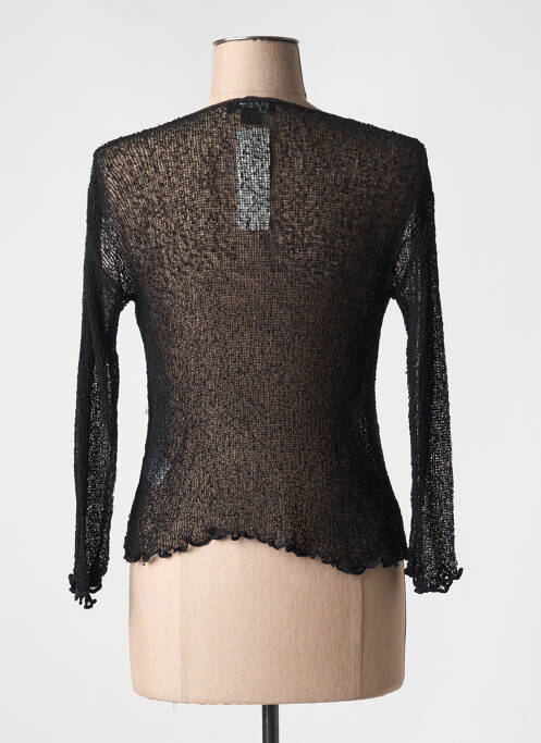 Gilet manches longues noir MARBLE pour femme