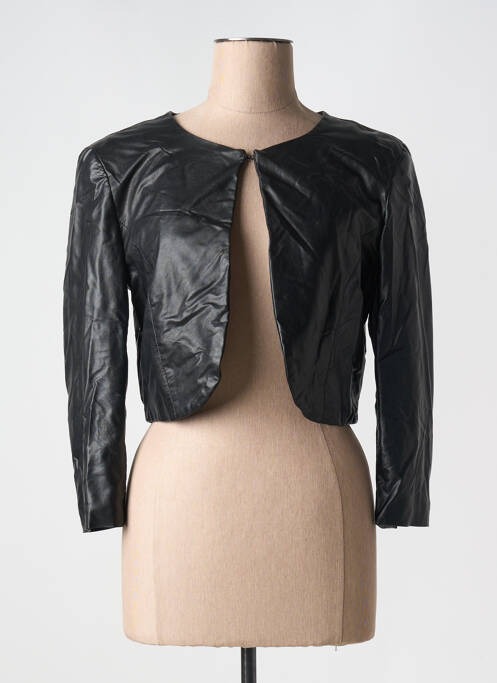 Veste simili cuir noir MISS MISS pour femme