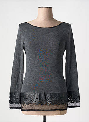 T-shirt manches longues manches longues gris ARTIMAGLIA femme