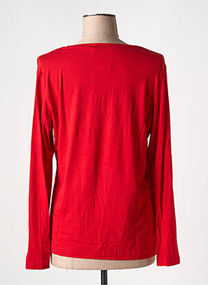 T-shirt manches longues manches longues rouge FRANK WALDER femme