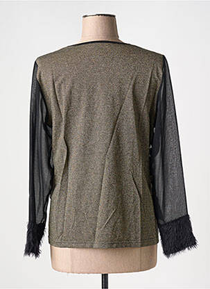 Blouse col rond manches longues noir MERI & ESCA femme