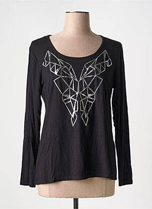 T-shirt manches longues manches longues noir DECA femme