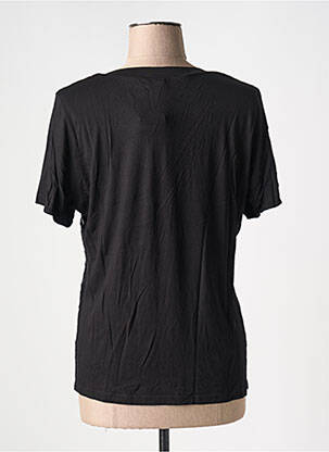 T-shirt coupe cintrée manches courtes noir MERI & ESCA femme