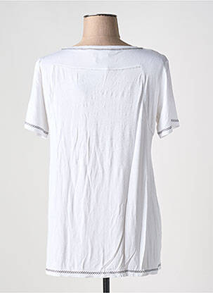 T-shirt coupe droite manches courtes blanc GUY DUBOUIS femme