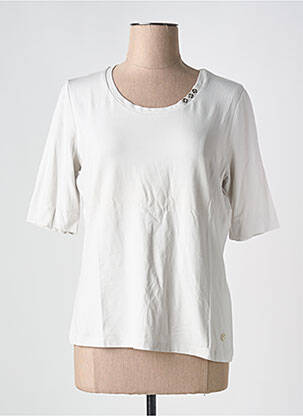 T-shirt stretch manches courtes gris FRANK WALDER femme