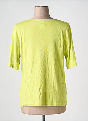 T-shirt stretch manches courtes vert GUY DUBOUIS femme