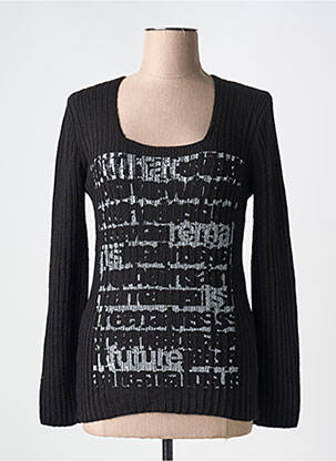 Pull coupe cintrée manches longues noir MERI & ESCA femme