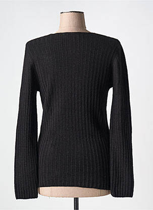 Pull coupe cintrée manches longues noir MERI & ESCA femme