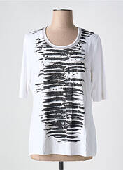 T-shirt blanc FRANK WALDER pour femme seconde vue