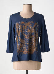 T-shirt bleu FRANK WALDER pour femme seconde vue