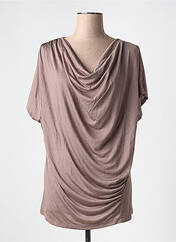 T-shirt marron MARBLE pour femme seconde vue