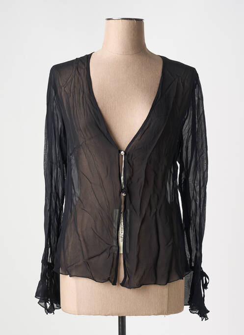 Gilet manches longues noir GIORGIA NETTI pour femme