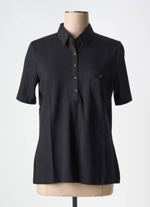 Polo noir FRANK WALDER pour femme