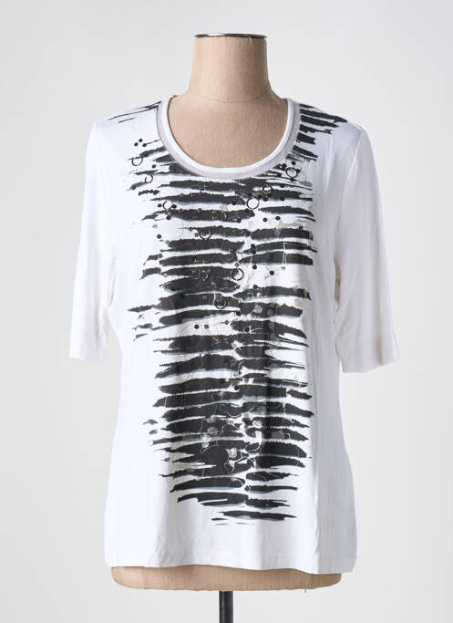 T-shirt blanc FRANK WALDER pour femme