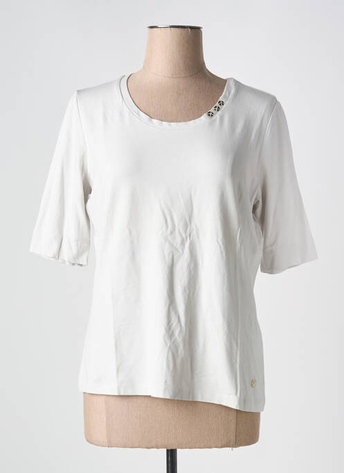 T-shirt gris FRANK WALDER pour femme