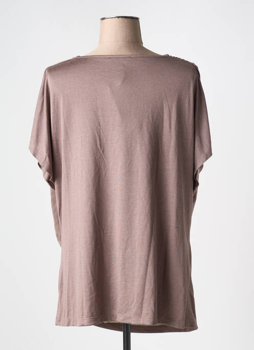 T-shirt marron MARBLE pour femme
