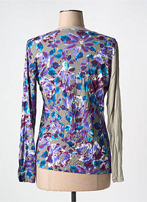 Pull stretch manches longues gris FUEGO WOMAN femme