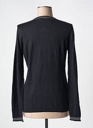 Pull coupe cintrée manches longues noir JAC JAC femme
