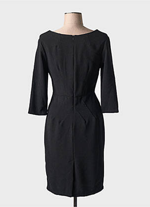 Robe mi-longue manches 3/4 manches 3/4 noir POUSSIERE D'ETOLE femme
