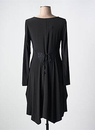 Robe courte manches longues manches longues noir DECA femme