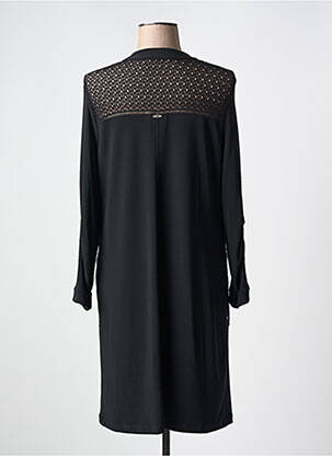 Robe courte manches longues manches longues noir DECA femme