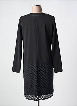 Robe courte manches longues manches longues noir DECA femme