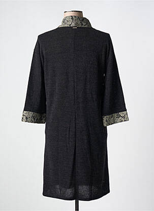 Robe courte manches 3/4 manches 3/4 noir DECA femme