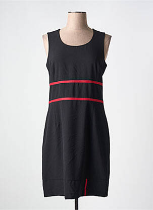 Robe mi-longue coupe fluide sans manche noir MERI & ESCA femme