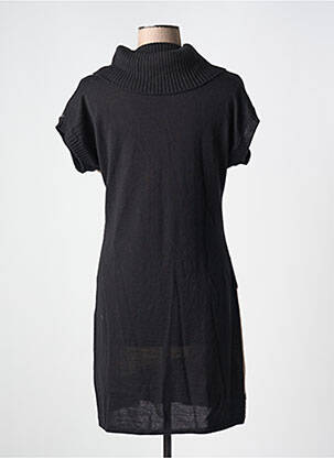 Robe pull stretch manches courtes noir FUEGO WOMAN femme