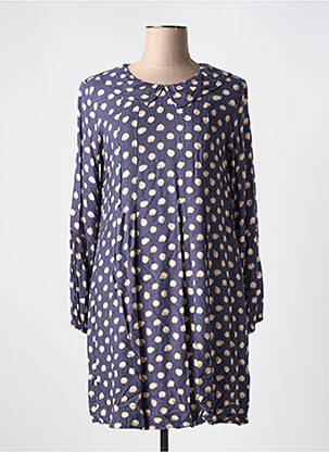 Robe courte manches longues manches longues gris AGATHE & LOUISE femme