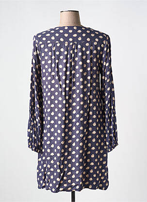 Robe courte manches longues manches longues gris AGATHE & LOUISE femme