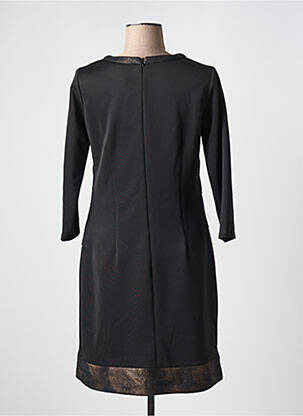 Robe mi-longue manches longues manches longues noir MERI & ESCA femme