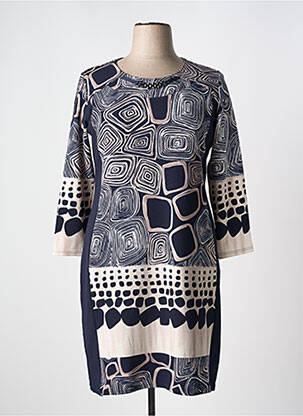 Robe mi-longue bleu GEVANA pour femme