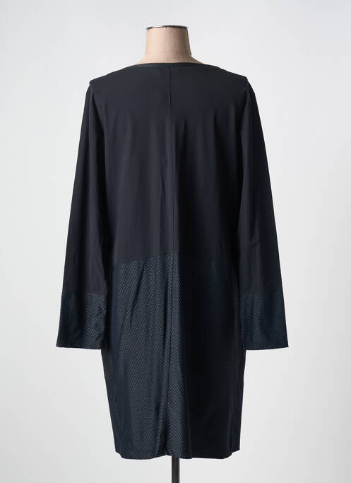 Robe mi-longue manches longues manches longues noir DECA femme