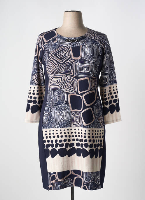 Robe mi-longue bleu GEVANA pour femme