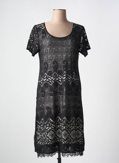 Robe mi-longue noir FRED SABATIER pour femme