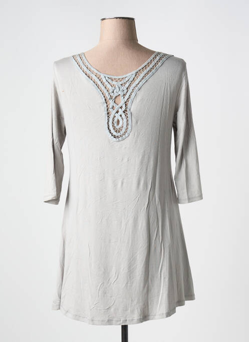 Tunique manches longues gris DECA pour femme