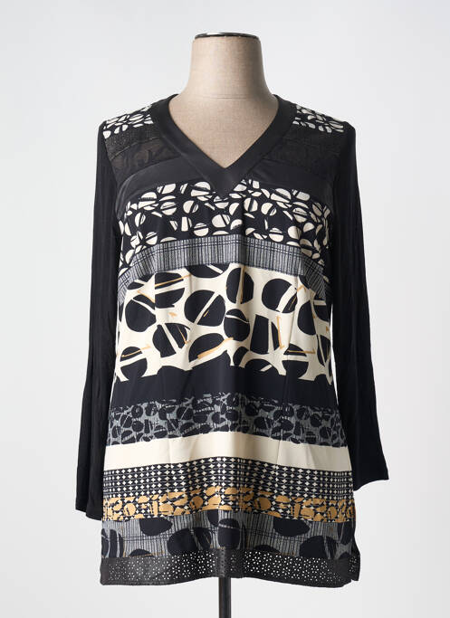 Tunique manches longues noir GUY DUBOUIS pour femme