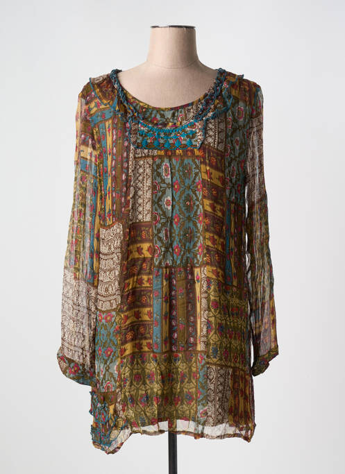 Tunique manches longues vert AGATHE & LOUISE pour femme