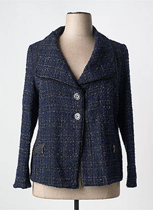 Veste casual col tailleur bleu MERI & ESCA femme