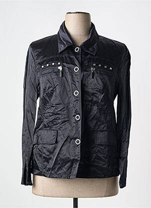Veste casual col chemisier noir FRANK WALDER femme