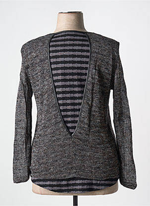 Pull coupe cintrée manches longues gris MERI & ESCA femme