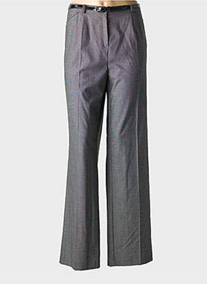 Pantalon droit taille élastique gris FRANK WALDER femme