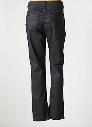 Pantalon droit fermeture zippée sous rabat boutonné noir MERI & ESCA femme